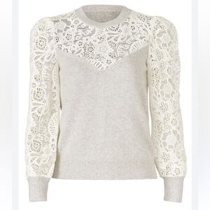 Rebeca Taylor illusion lace sweater